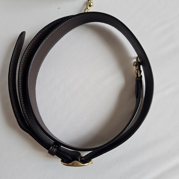 Coach Maple Pebbled Tabby 20 Leather Shoulder Bag with Gold Tone Hardware - Picture 12 of 16